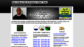 What Professorwaltertadeu.mat.br website looked like in 2019 (5 years ago)