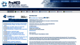 What Promedmail.org website looked like in 2019 (5 years ago)
