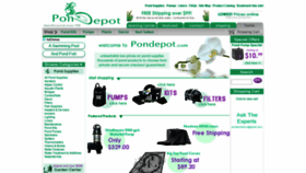 What Pondepot.com website looked like in 2019 (5 years ago)