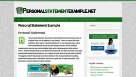 What Personalstatementexample.net website looked like in 2019 (5 years ago)
