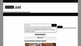 What Purwana.net website looked like in 2019 (6 years ago)