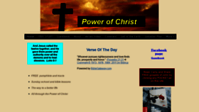 What Powerofchrist.org website looked like in 2019 (5 years ago)