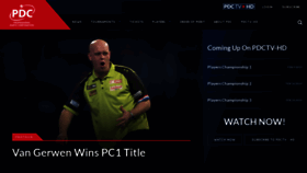 What Pdc.tv website looked like in 2019 (5 years ago)