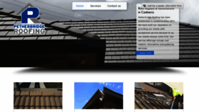 What Petherbridgeroofing.com.au website looked like in 2019 (6 years ago)
