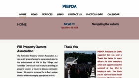 What Pibpoa.com website looked like in 2019 (5 years ago)