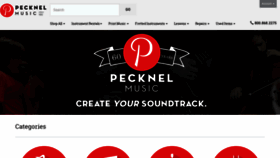 What Pecknelmusic.com website looked like in 2019 (5 years ago)
