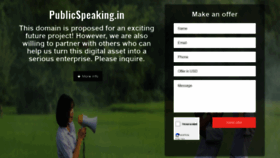 What Publicspeaking.in website looked like in 2019 (5 years ago)