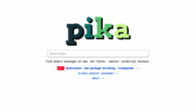 What Pikapkg.com website looked like in 2019 (5 years ago)