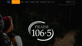 What Praise1065.com website looked like in 2019 (5 years ago)