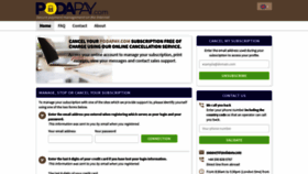 What Podapay.com website looked like in 2019 (5 years ago)