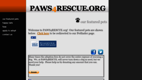 What Paws4rescue.org website looked like in 2019 (5 years ago)