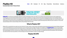 What Playboxhddownloadapk.com website looked like in 2019 (5 years ago)