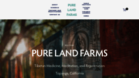 What Purelandfarms.org website looked like in 2019 (5 years ago)