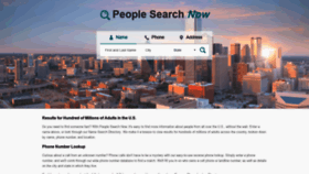 What Peoplesearchnow.com website looked like in 2019 (5 years ago)