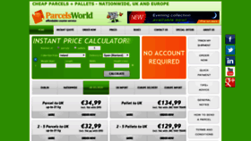 What Parcelsworld.ie website looked like in 2019 (5 years ago)