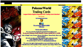 What Pokezorworld.com website looked like in 2019 (5 years ago)