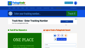 What Packagetrackr.com website looked like in 2019 (5 years ago)