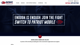 What Patriotmobile.com website looked like in 2019 (5 years ago)