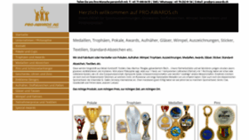 What Pro-awards.ch website looked like in 2019 (5 years ago)