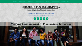 What Pleasantonpsychologist.com website looked like in 2019 (5 years ago)