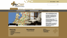 What Procert.nl website looked like in 2019 (5 years ago)