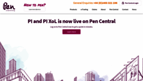 What Penunderwriting.co.uk website looked like in 2019 (5 years ago)