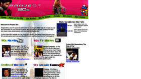 What Project80s.com website looked like in 2019 (5 years ago)