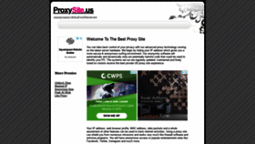 What Proxysite.us website looked like in 2019 (5 years ago)