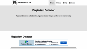 What Plagiarismdetector.co website looked like in 2019 (5 years ago)