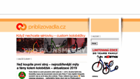 What Priblizovadla.cz website looked like in 2019 (5 years ago)