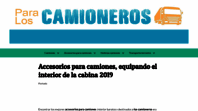 What Paraloscamioneros.com website looked like in 2019 (5 years ago)