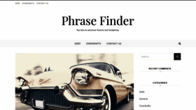 What Phrasefinder.co.uk website looked like in 2019 (5 years ago)