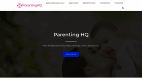 What Parentinghq.com website looked like in 2019 (5 years ago)