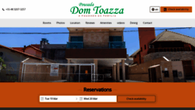 What Pousadadomtoazza.com.br website looked like in 2019 (5 years ago)