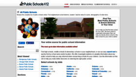 What Publicschoolsk12.com website looked like in 2019 (5 years ago)