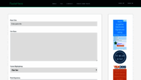 What Pastehere.xyz website looked like in 2019 (6 years ago)