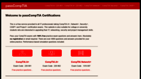 What Passcomptia.com website looked like in 2019 (5 years ago)