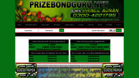 What Prizebondguru.net website looked like in 2019 (5 years ago)