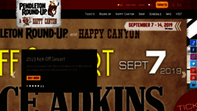 What Pendletonroundup.com website looked like in 2019 (5 years ago)