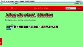 What Profwarles.blogspot.com.br website looked like in 2019 (5 years ago)