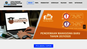 What Polmanceper.ac.id website looked like in 2019 (5 years ago)
