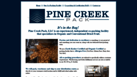 What Pinecreekpack.com website looked like in 2019 (5 years ago)