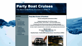 What Partyboat.co.za website looked like in 2019 (5 years ago)