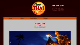 What Pearlthaicafe.com website looked like in 2019 (5 years ago)