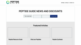 What Peptide-guide.com website looked like in 2019 (5 years ago)
