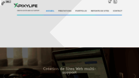 What Pixylife.com website looked like in 2019 (5 years ago)