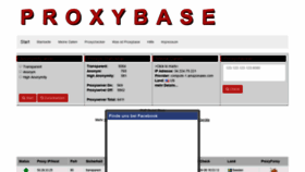 What Proxybase.de website looked like in 2019 (5 years ago)