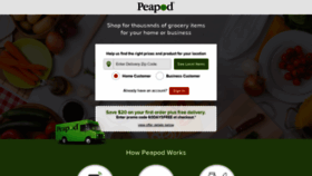 What Peapod.com website looked like in 2019 (5 years ago)