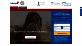 What Protection1.com website looked like in 2019 (5 years ago)