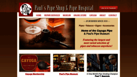 What Paulspipeshop.com website looked like in 2019 (6 years ago)